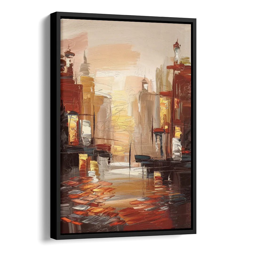 Corona Serene Landscape Side - Black Canvas Wall Art
