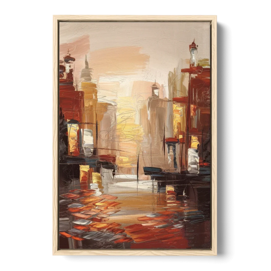 Corona Serene Landscape - Oak Framed Canvas Wall Art - Front