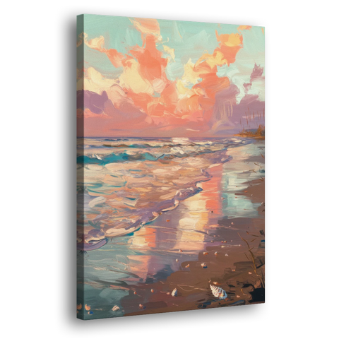 Corpus Christi Coastal Sunrise - Canvas Wall Art - Side