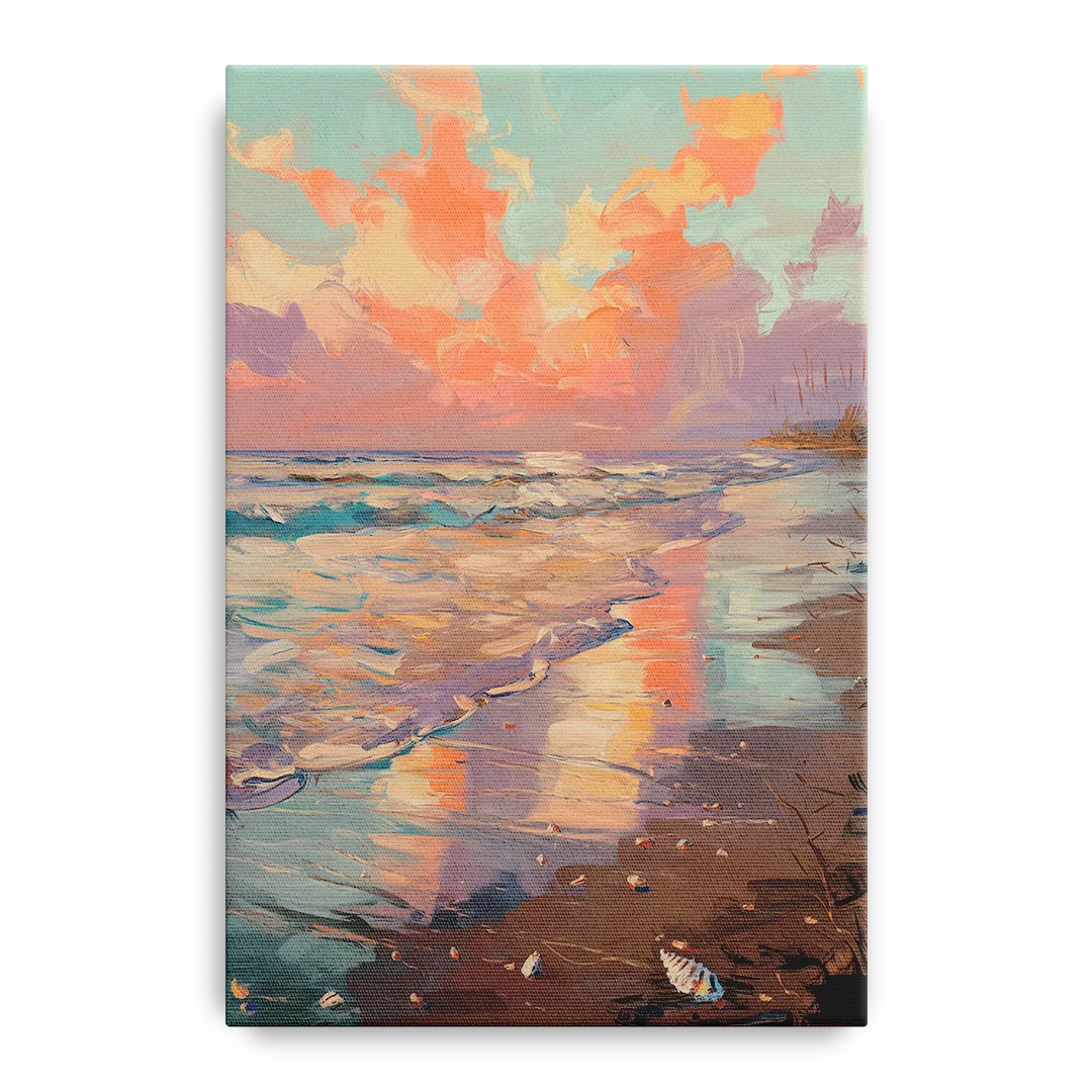 Corpus Christi Coastal Sunrise Front - Canvas Wall Art