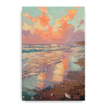 Corpus Christi Coastal Sunrise Front - Canvas Wall Art