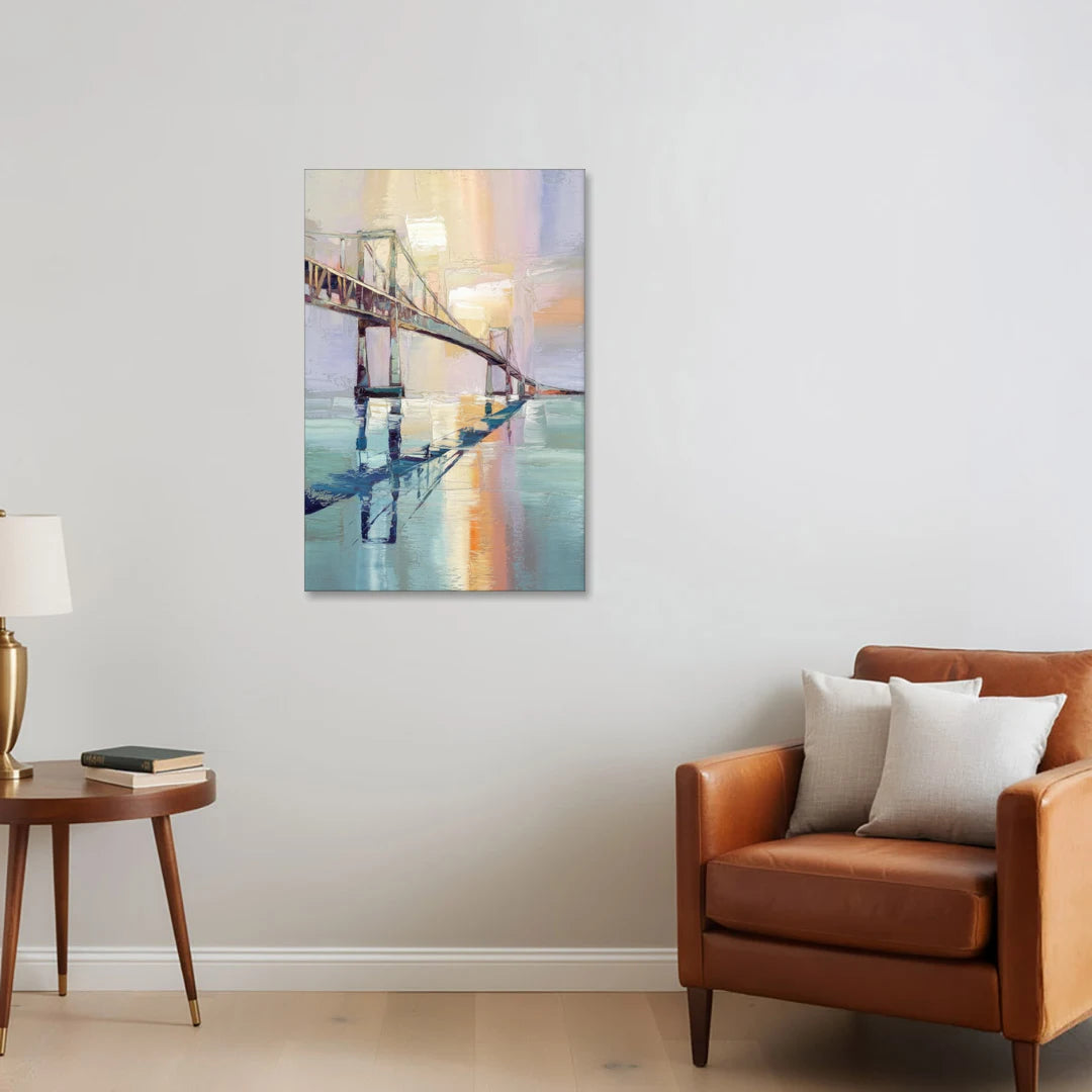 Corpus Christi Harbor Bridge - Canvas Wall Art - Sofa - 24x36
