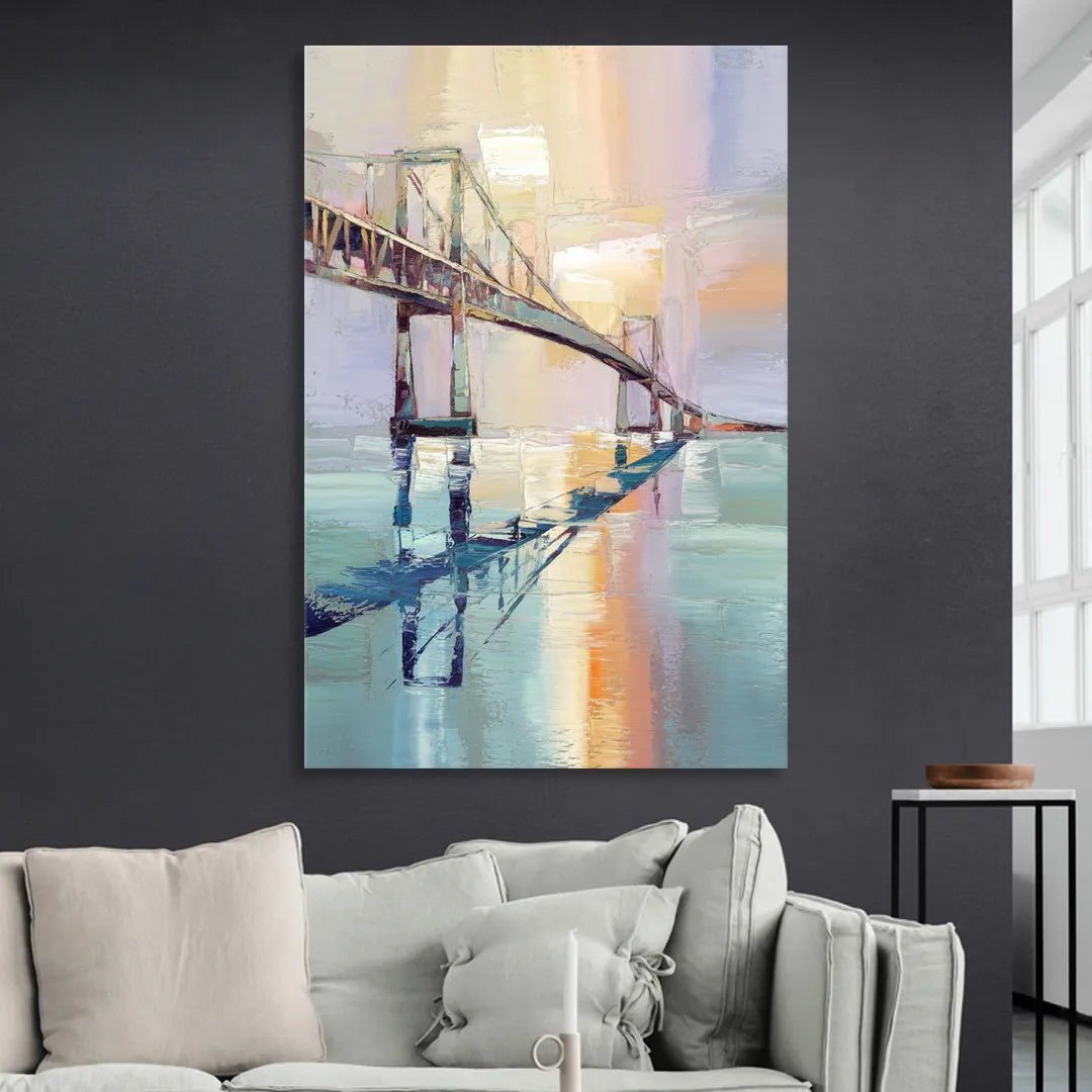 Corpus Christi Harbor Bridge Sitting Room - Canvas Wall Art