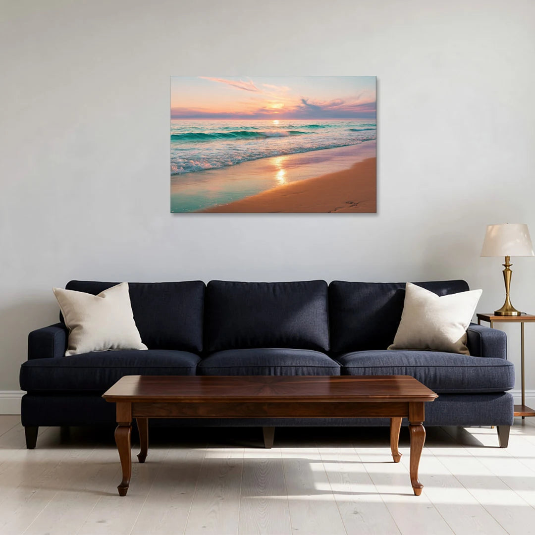 Corpus Christi Padre Island - Canvas Wall Art - Sofa - 36x24
