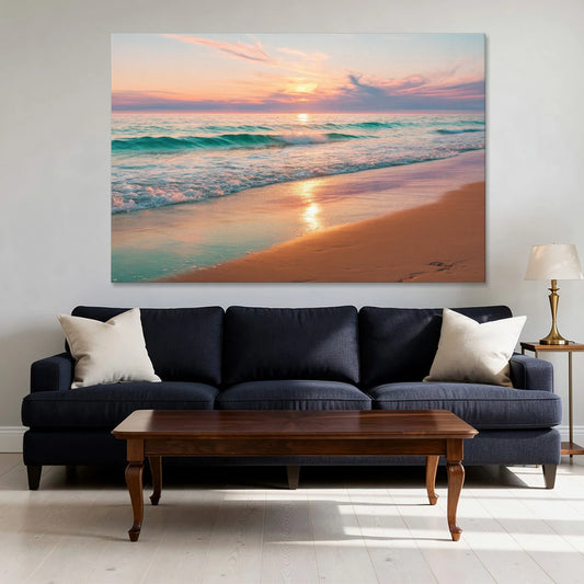 Corpus Christi Padre Island - Canvas Wall Art - Sofa - 60x40