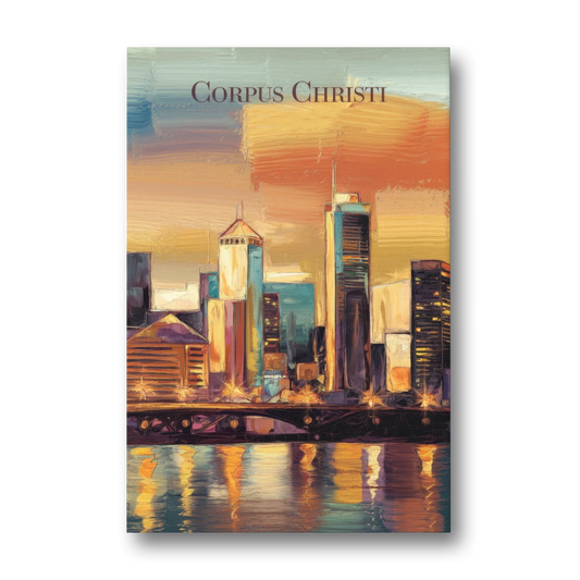 Corpus Christi Skyline View - Canvas Wall Art - Front