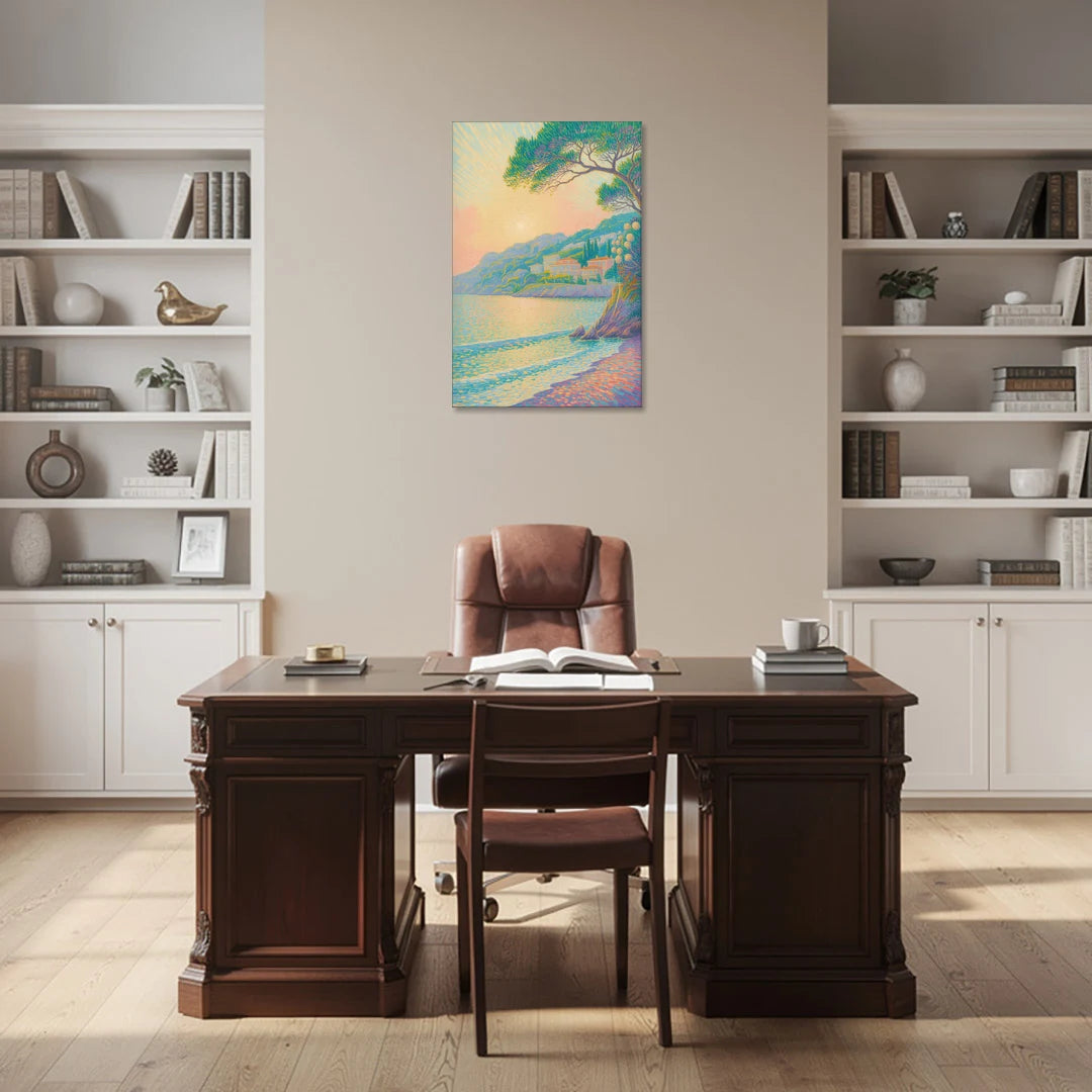 Cote d'Azur Bliss - Canvas Wall Art - Office - 24x36