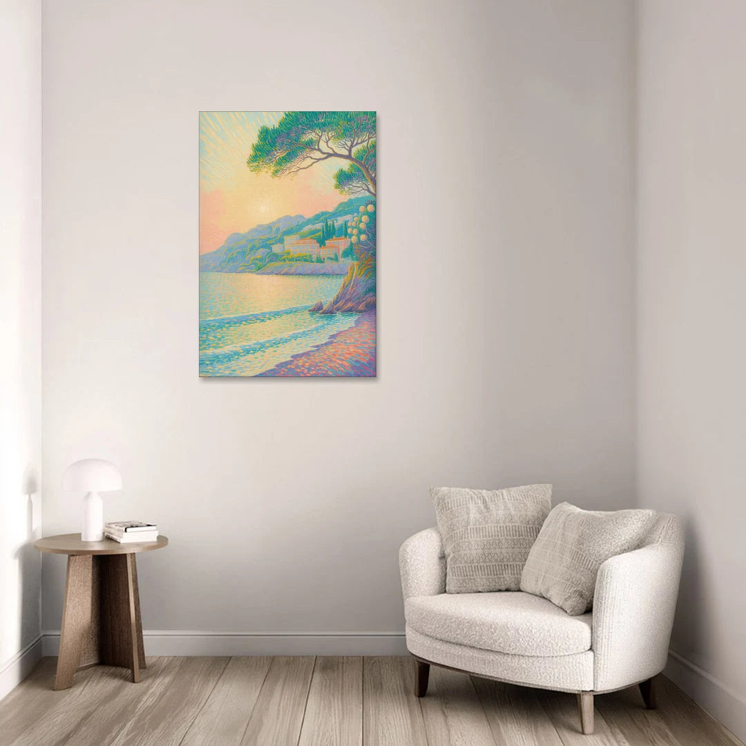 Cote d'Azur Bliss - Canvas Wall Art - Sofa - 24x36