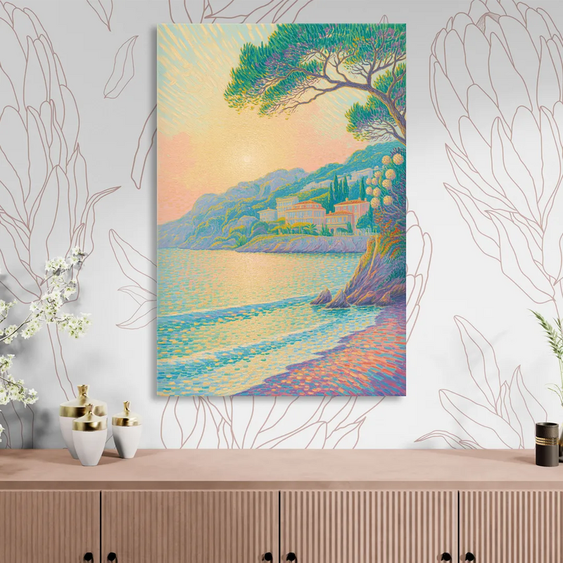 Cote d'Azur Bliss Living Room - Canvas Wall Art