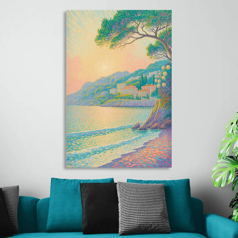 Cote d'Azur Bliss Sitting Room - Canvas Wall Art