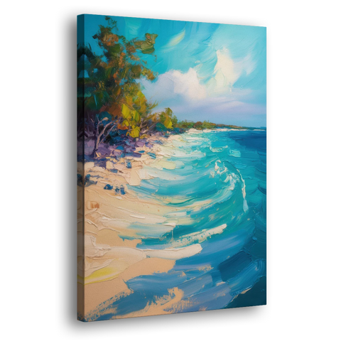 Cozumel Turquoise Coast - Canvas Wall Art - Side