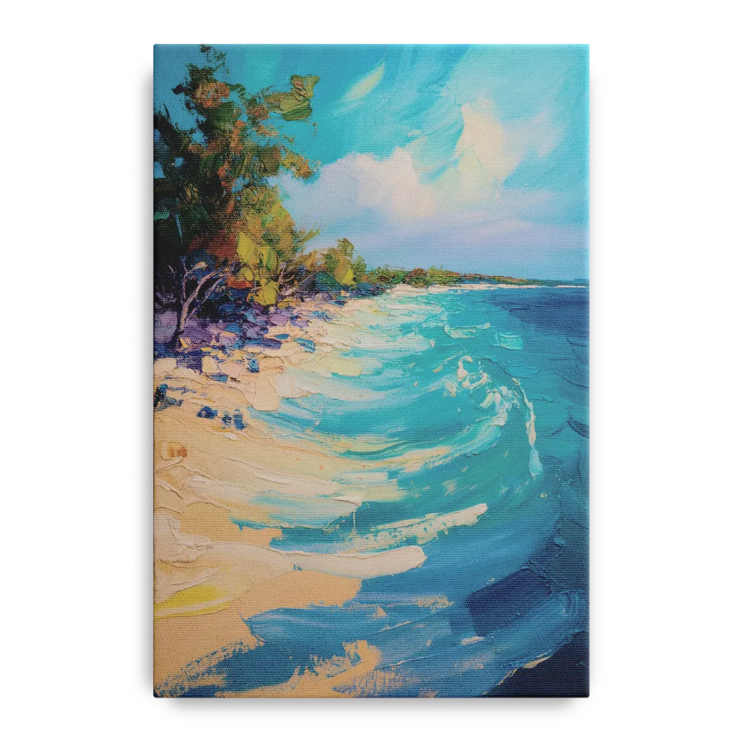 Cozumel Turquoise Coast Front - Canvas Wall Art