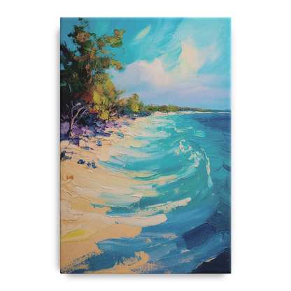 Cozumel Turquoise Coast Front - Canvas Wall Art