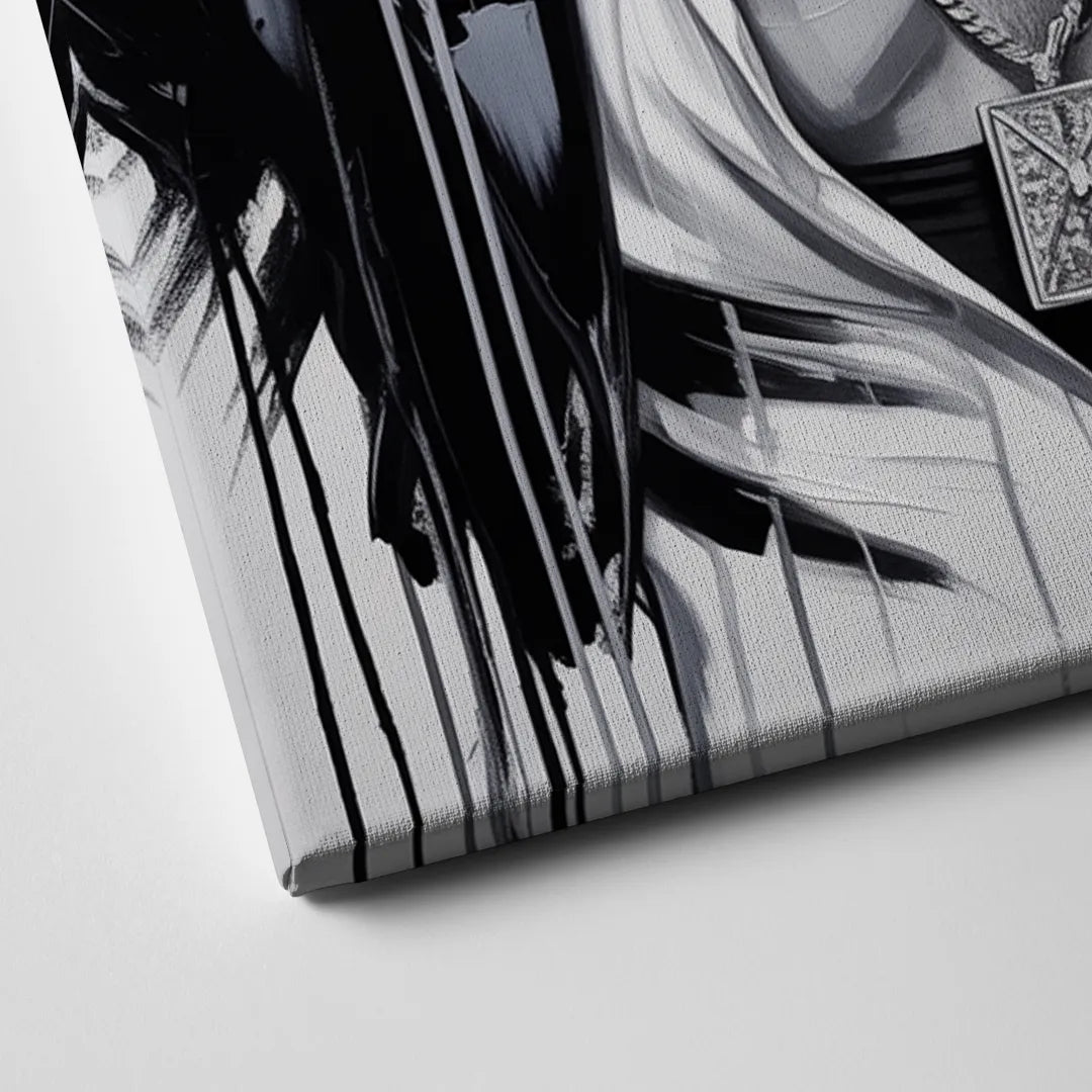Crimson Charm Canvas Close Up