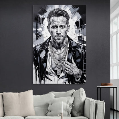 Crimson Charm Sitting Room - Canvas Wall Art