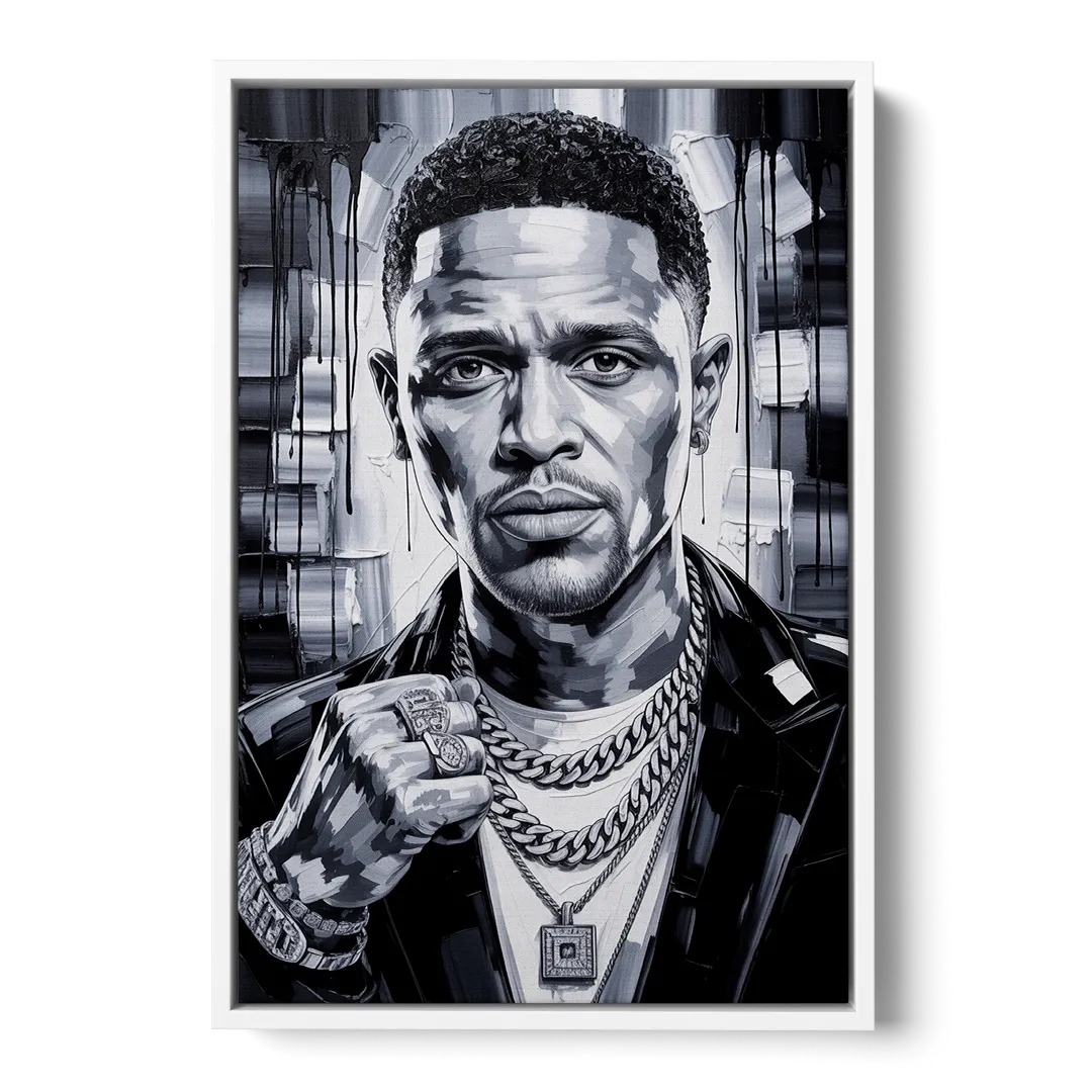 Daily Smile Front - White Canvas Wall Art