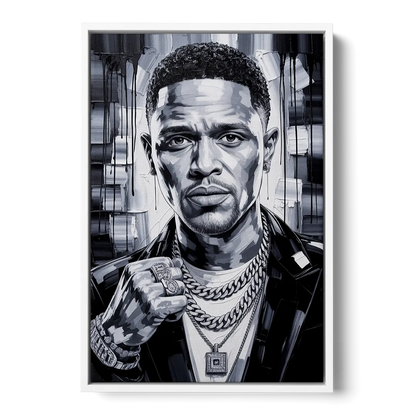 Daily Smile Front - White Canvas Wall Art