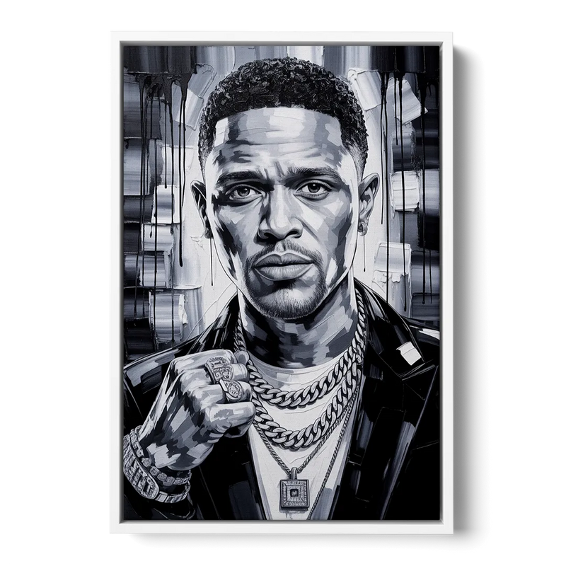 Daily Smile Front - White Canvas Wall Art