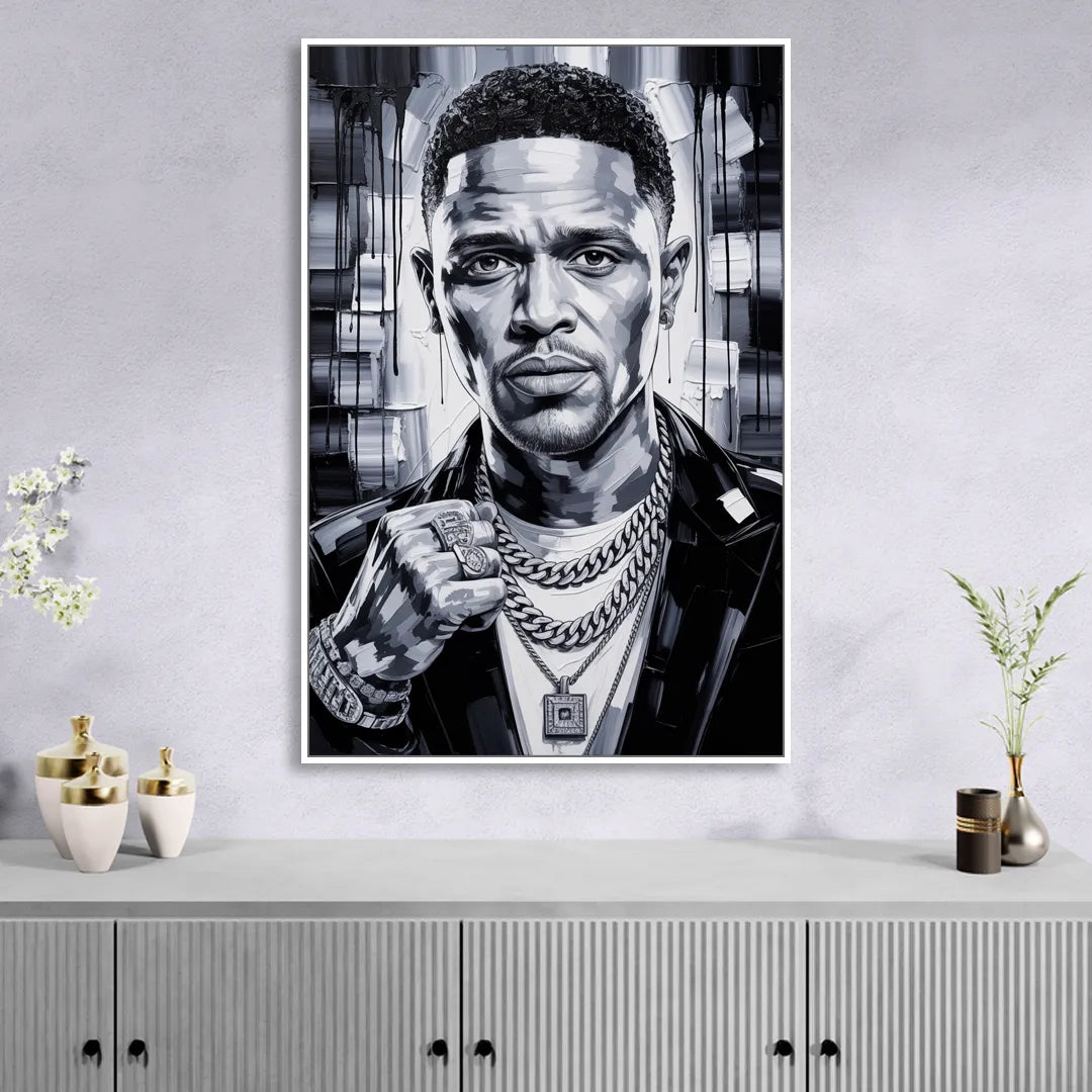 Daily Smile Living Room - White Canvas Wall Art