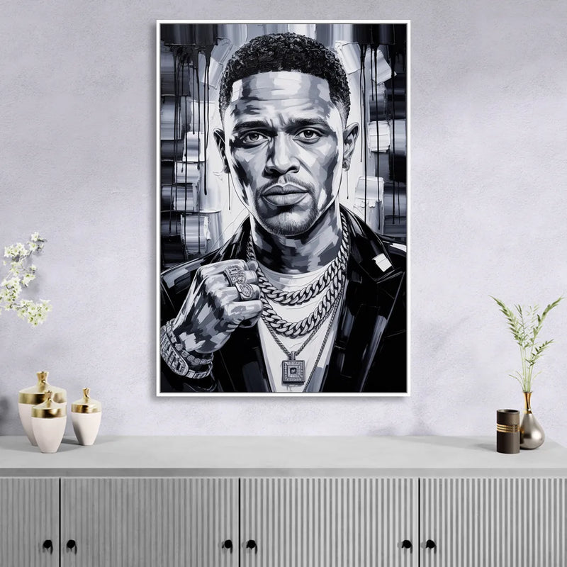 Daily Smile Living Room - White Canvas Wall Art