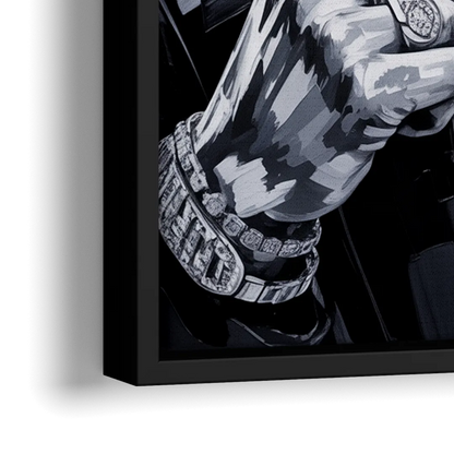Daily Smile - Close-Up Black Frame Canvas
