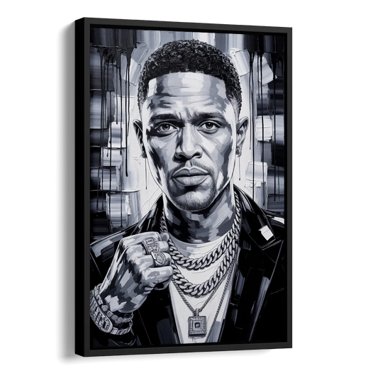 Daily Smile Side - Black Canvas Wall Art