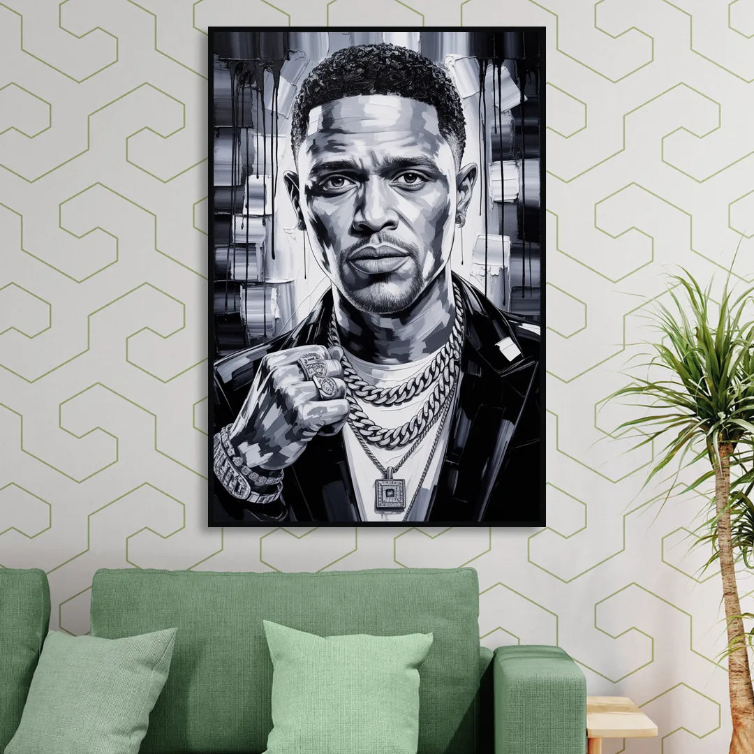 Daily Smile Sitting Room - Black Canvas Wall Art