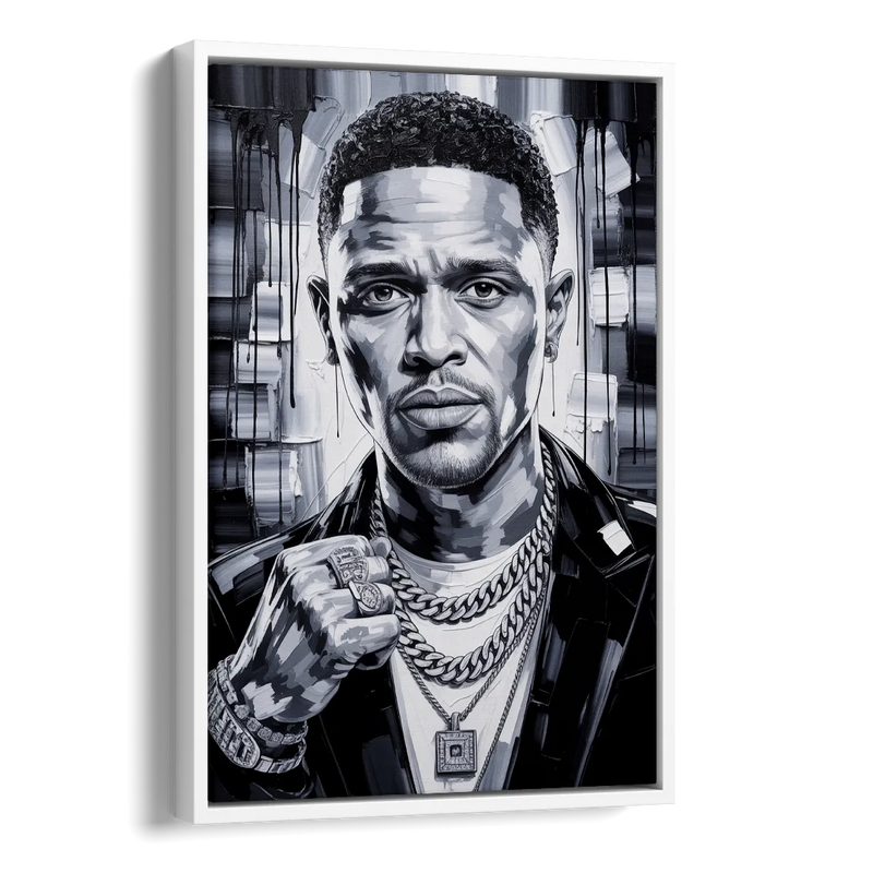 Daily Smile Side - White Canvas Wall Art