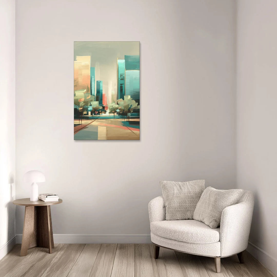 Dallas Arts District - Canvas Wall Art - Sofa - 24x36