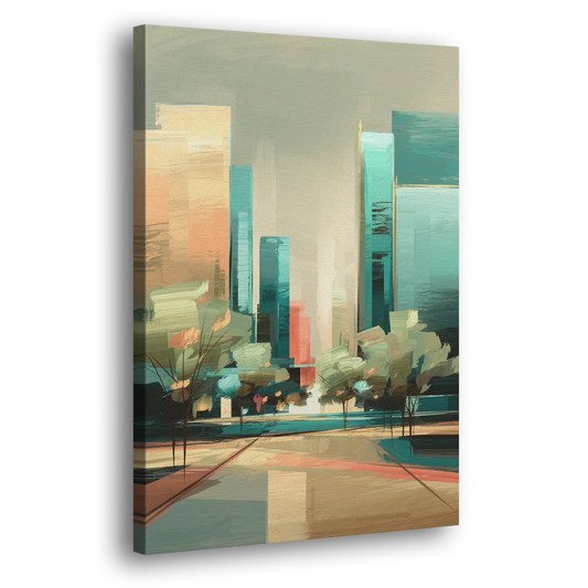 Dallas Arts District Side - Canvas Wall Art