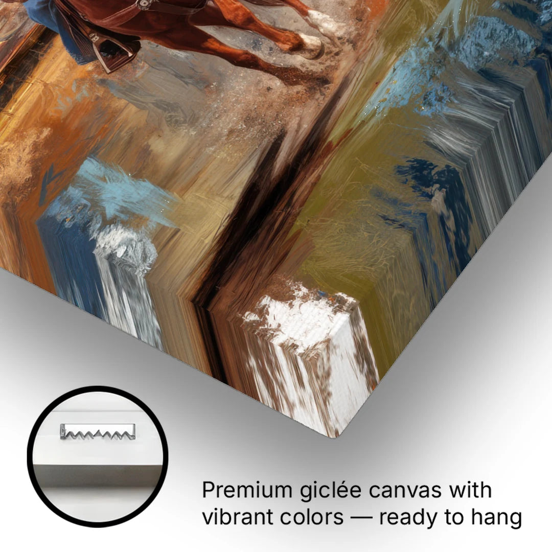 Dallas Cowboy Culture - Canvas Wall Art - Gallery Wrap Corner