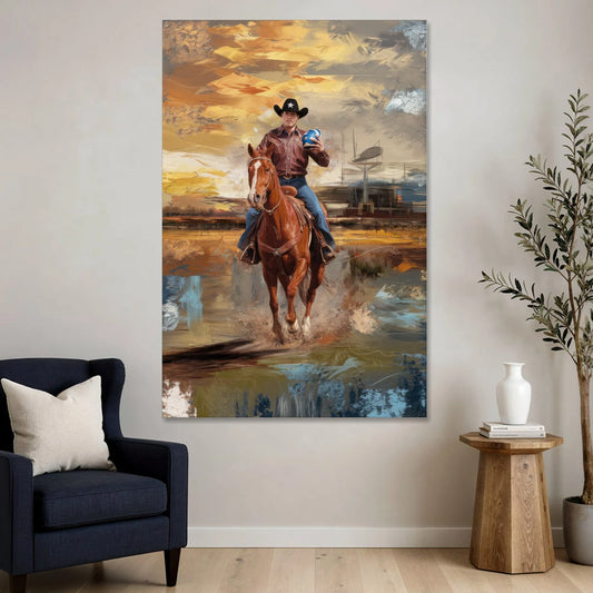 Dallas Cowboy Culture - Canvas Wall Art - Sofa - 40x60