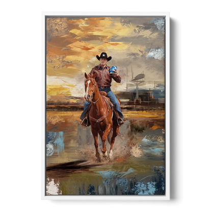 Dallas Cowboy Culture Front - White Canvas Wall Art