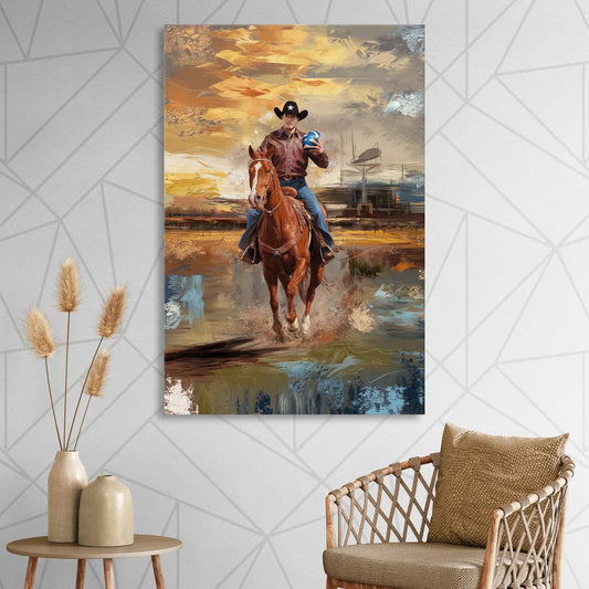 Dallas Cowboy Culture Living Room - Canvas Wall Art