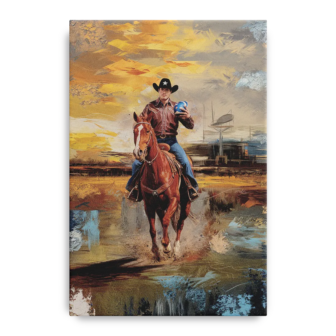 Dallas Cowboy Culture Front - Canvas Wall Art