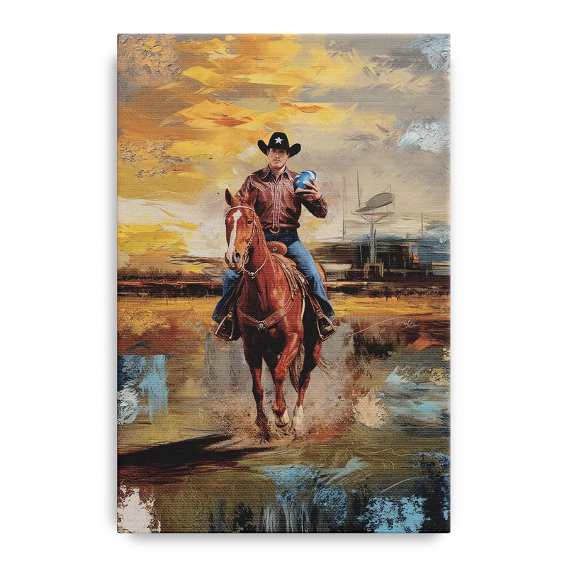 Dallas Cowboy Culture Front - Canvas Wall Art