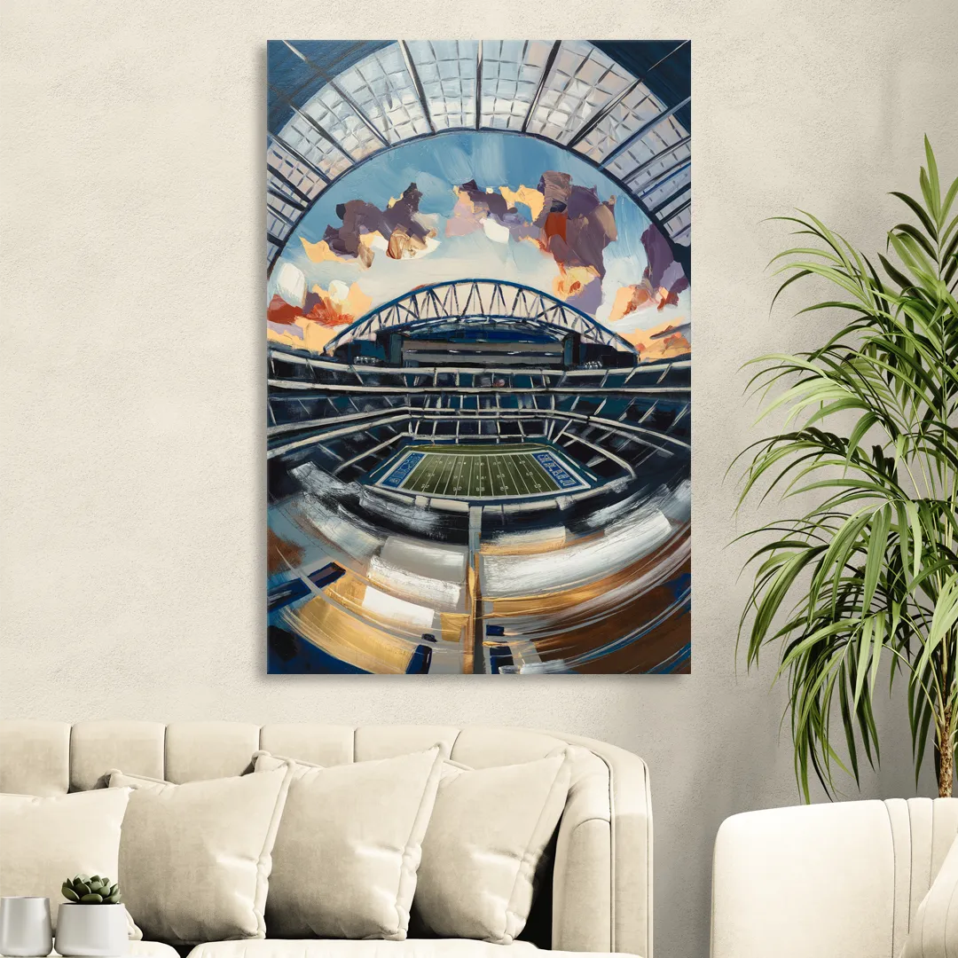 Dallas Cowboys Stadium Living Room - Canvas Wall Art
