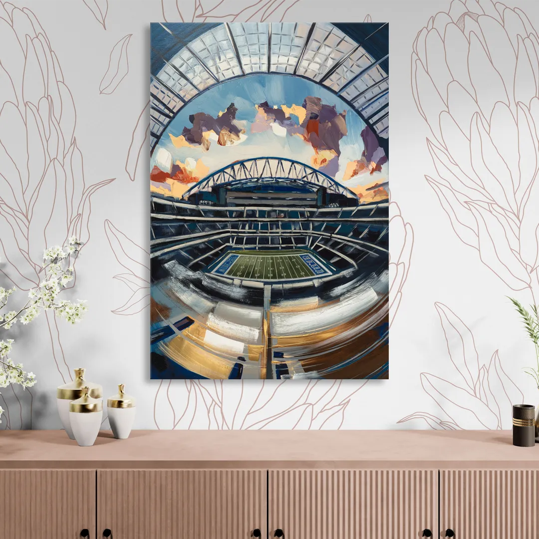 Dallas Cowboys Stadium Sitting Room - Canvas Wall Art