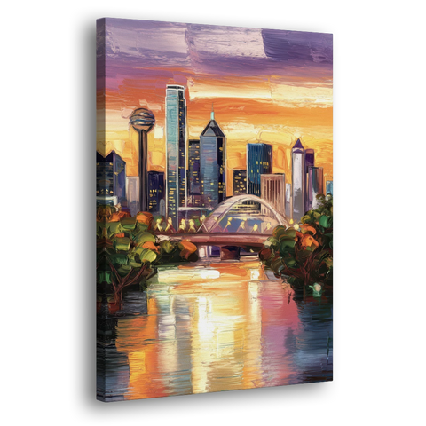 Dallas Cultural Heritage - Canvas Wall Art - Side