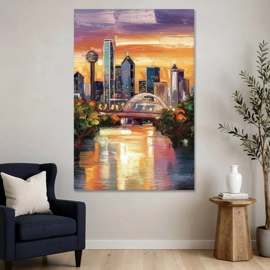 Dallas Cultural Heritage - Canvas Wall Art - Sofa - 40x60