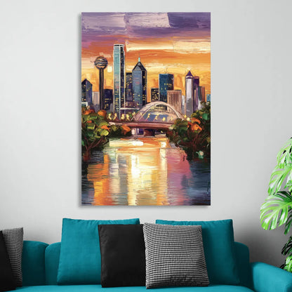 Dallas Cultural Heritage Sitting Room - Canvas Wall Art