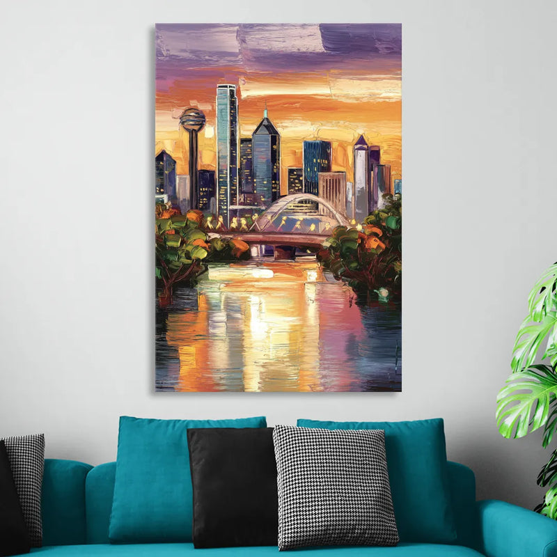 Dallas Cultural Heritage Sitting Room - Canvas Wall Art