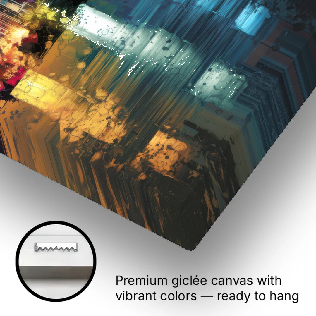 Dallas Design District - Canvas Wall Art - Gallery Wrap Corner
