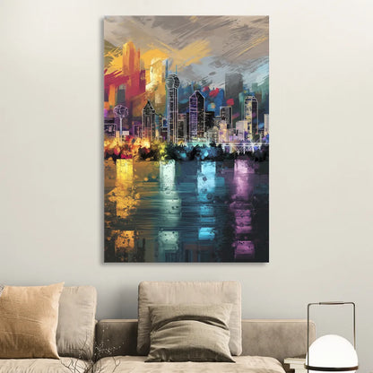 Dallas Design District Sitting Room - Canvas Wall Art