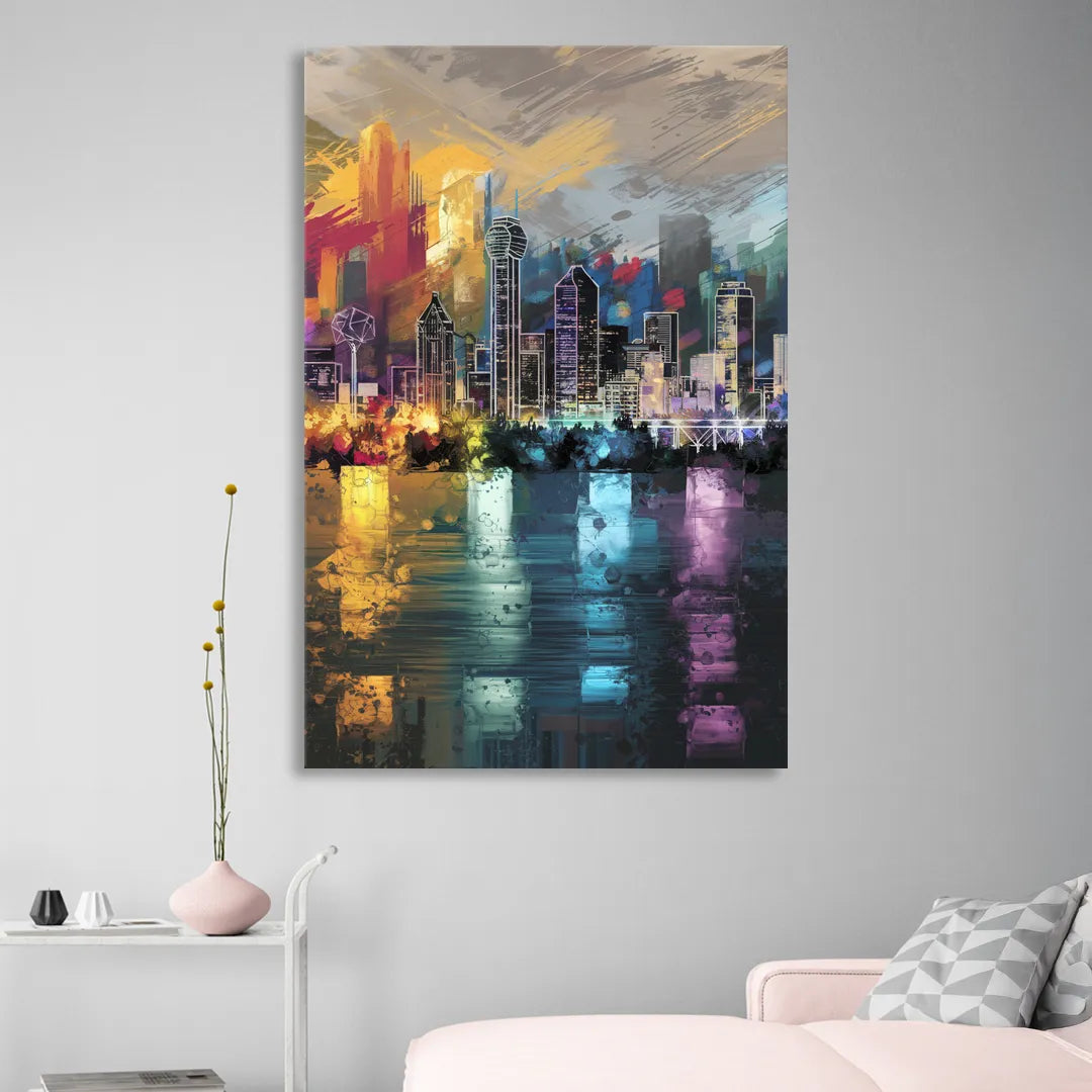 Dallas Design District Living Room - Canvas Wall Art