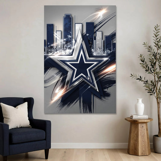 Dallas FC Team Spirit - Canvas Wall Art - Sofa - 40x60