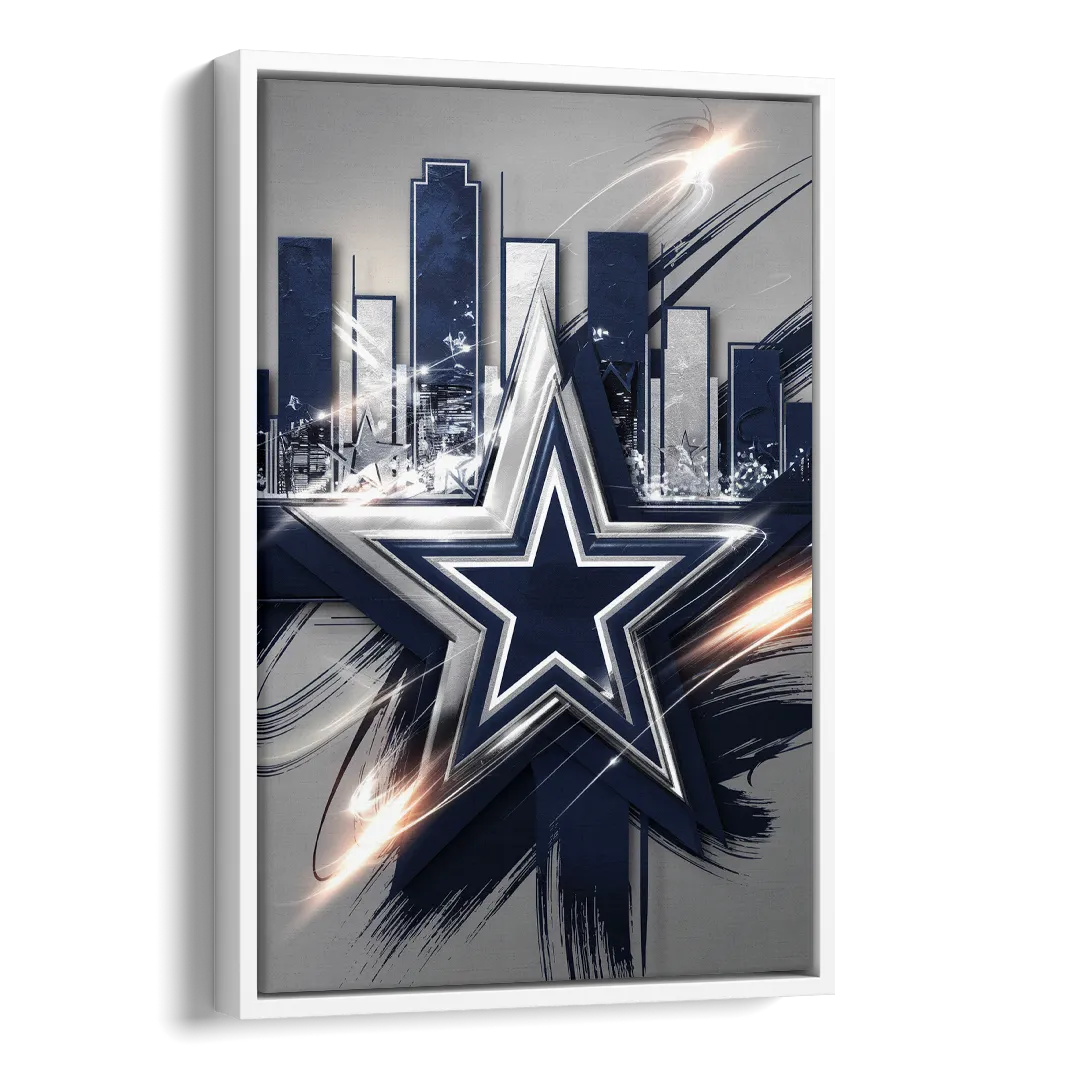 Dallas FC Team Spirit Side - White Canvas Wall Art