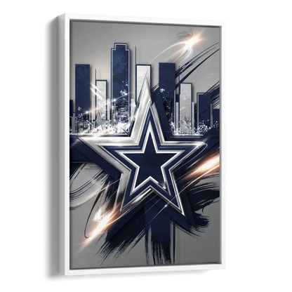 Dallas FC Team Spirit Side - White Canvas Wall Art