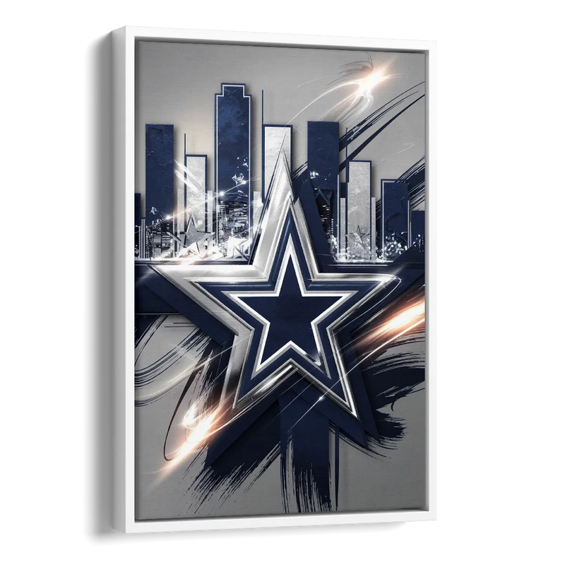 Dallas FC Team Spirit Side - White Canvas Wall Art