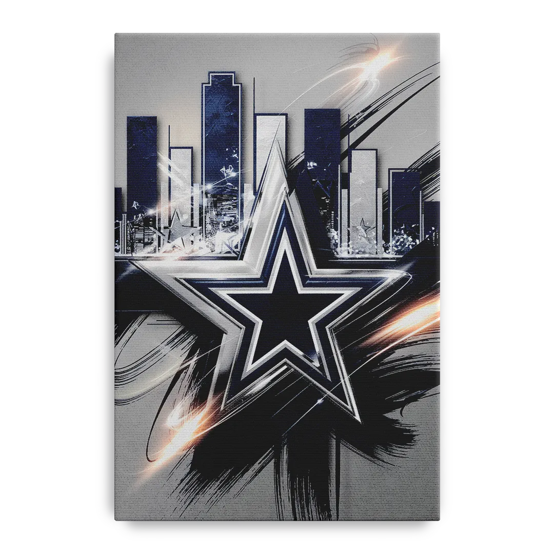 Dallas FC Team Spirit Front - Canvas Wall Art